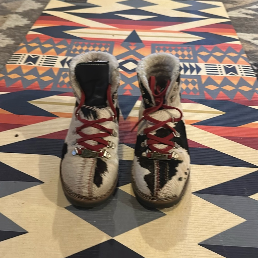 Ammann cow print boots